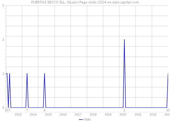 PUERTAS SEYCO SLL. (Spain) Page visits 2024 