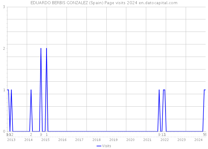 EDUARDO BERBIS GONZALEZ (Spain) Page visits 2024 