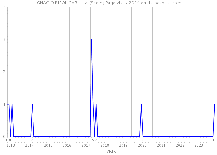 IGNACIO RIPOL CARULLA (Spain) Page visits 2024 
