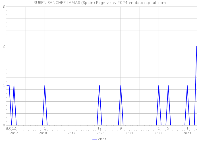 RUBEN SANCHEZ LAMAS (Spain) Page visits 2024 