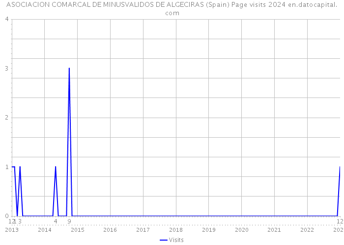ASOCIACION COMARCAL DE MINUSVALIDOS DE ALGECIRAS (Spain) Page visits 2024 