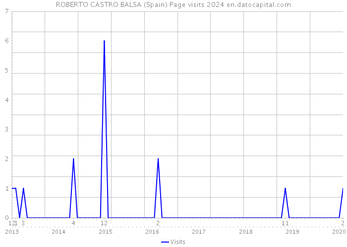 ROBERTO CASTRO BALSA (Spain) Page visits 2024 