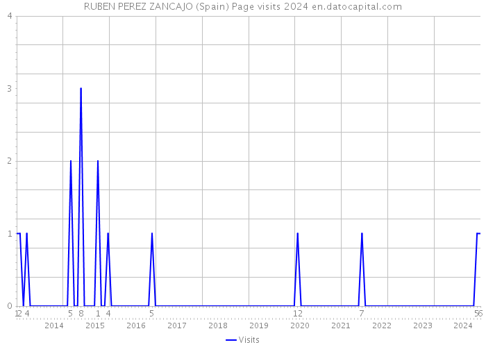 RUBEN PEREZ ZANCAJO (Spain) Page visits 2024 