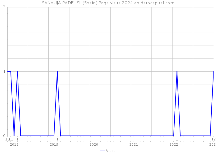 SANAUJA PADEL SL (Spain) Page visits 2024 