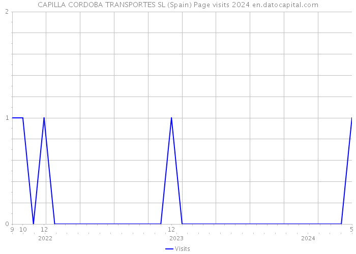 CAPILLA CORDOBA TRANSPORTES SL (Spain) Page visits 2024 