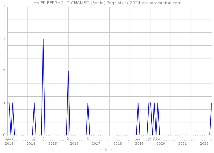 JAVIER FERRAGUD CHAMBO (Spain) Page visits 2024 