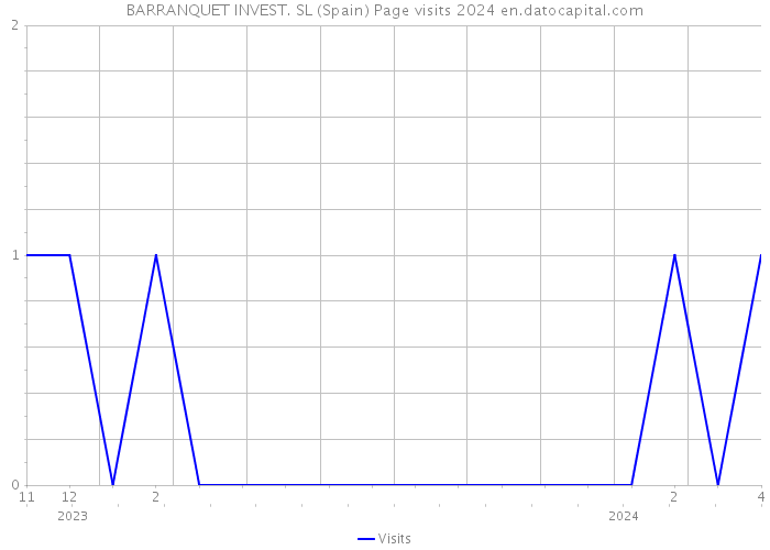 BARRANQUET INVEST. SL (Spain) Page visits 2024 