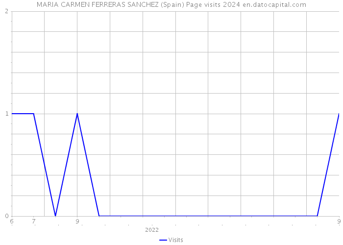 MARIA CARMEN FERRERAS SANCHEZ (Spain) Page visits 2024 