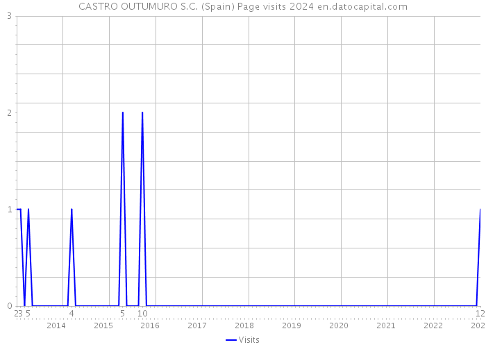 CASTRO OUTUMURO S.C. (Spain) Page visits 2024 