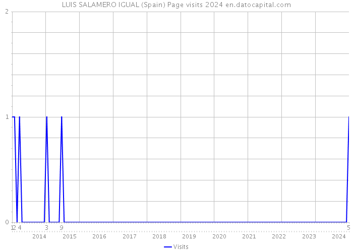 LUIS SALAMERO IGUAL (Spain) Page visits 2024 