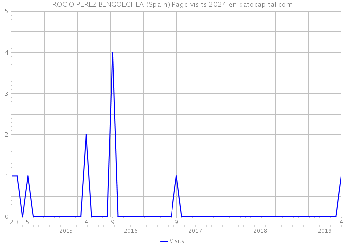 ROCIO PEREZ BENGOECHEA (Spain) Page visits 2024 