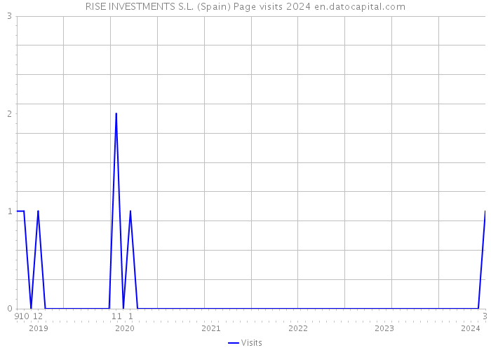 RISE INVESTMENTS S.L. (Spain) Page visits 2024 