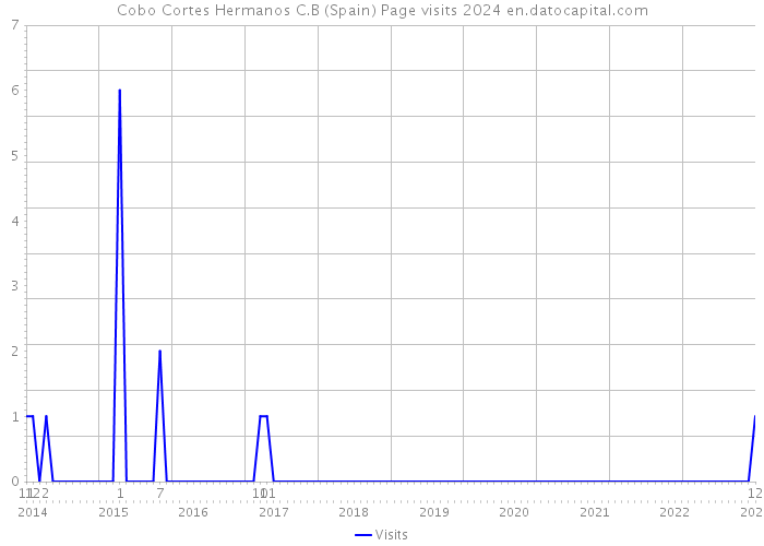 Cobo Cortes Hermanos C.B (Spain) Page visits 2024 