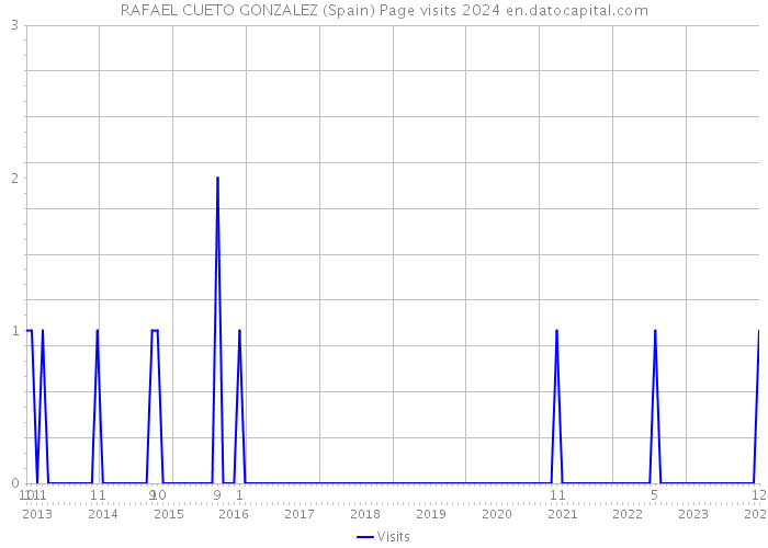 RAFAEL CUETO GONZALEZ (Spain) Page visits 2024 