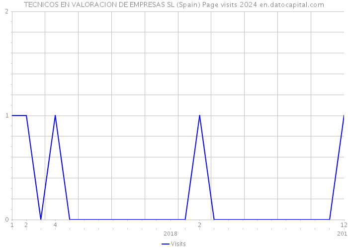 TECNICOS EN VALORACION DE EMPRESAS SL (Spain) Page visits 2024 