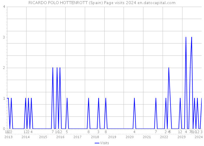 RICARDO POLO HOTTENROTT (Spain) Page visits 2024 
