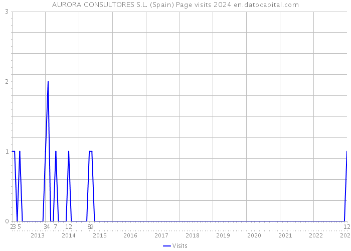 AURORA CONSULTORES S.L. (Spain) Page visits 2024 