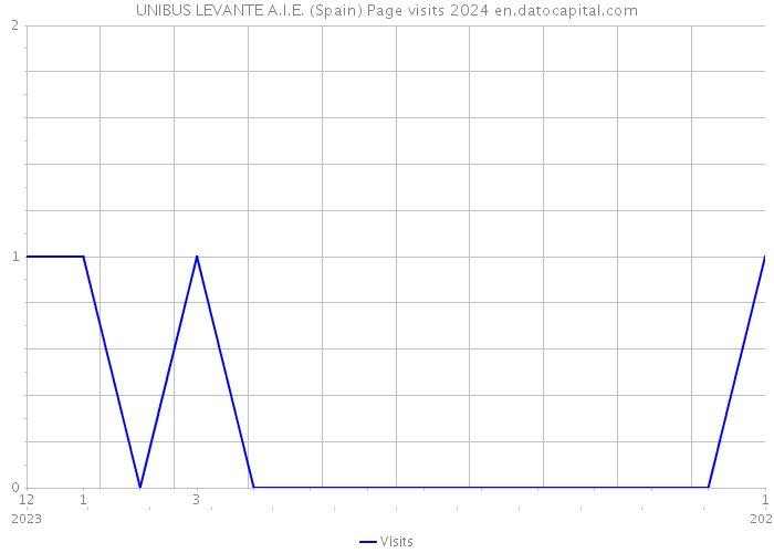 UNIBUS LEVANTE A.I.E. (Spain) Page visits 2024 