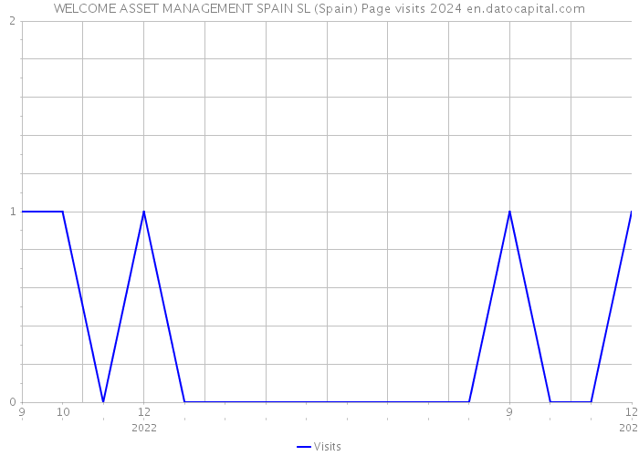 WELCOME ASSET MANAGEMENT SPAIN SL (Spain) Page visits 2024 