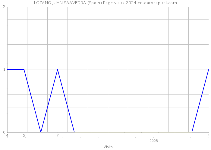 LOZANO JUAN SAAVEDRA (Spain) Page visits 2024 