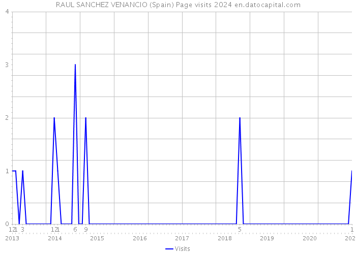 RAUL SANCHEZ VENANCIO (Spain) Page visits 2024 