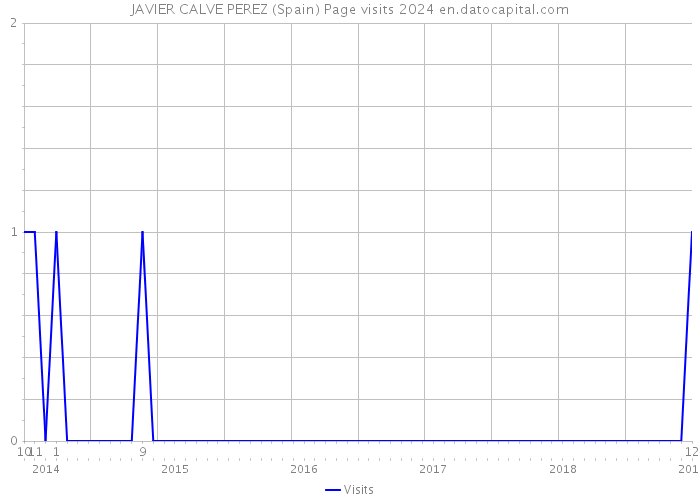 JAVIER CALVE PEREZ (Spain) Page visits 2024 