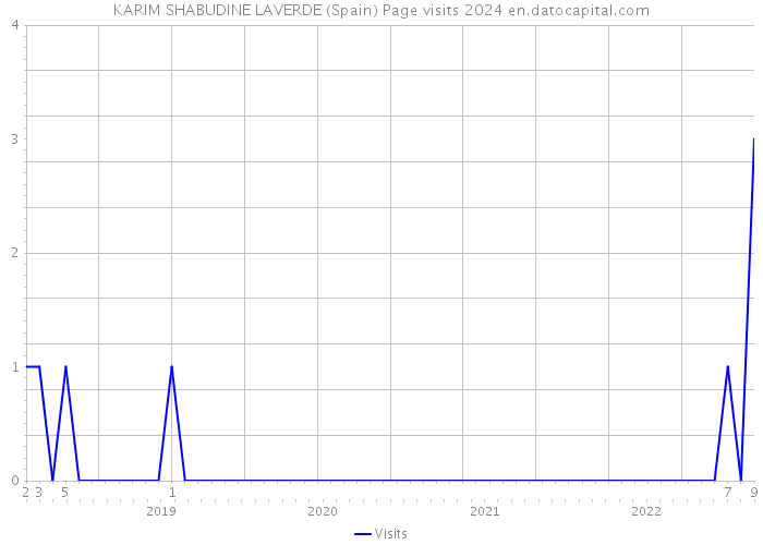 KARIM SHABUDINE LAVERDE (Spain) Page visits 2024 
