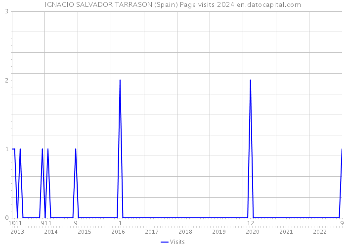 IGNACIO SALVADOR TARRASON (Spain) Page visits 2024 