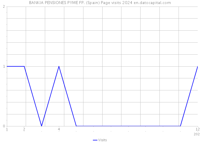 BANKIA PENSIONES PYME FP. (Spain) Page visits 2024 