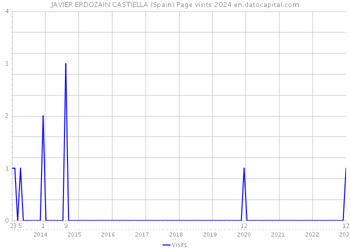 JAVIER ERDOZAIN CASTIELLA (Spain) Page visits 2024 