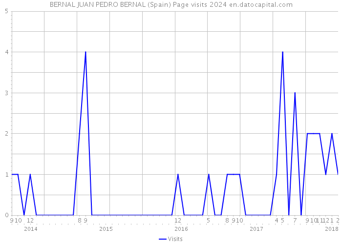 BERNAL JUAN PEDRO BERNAL (Spain) Page visits 2024 