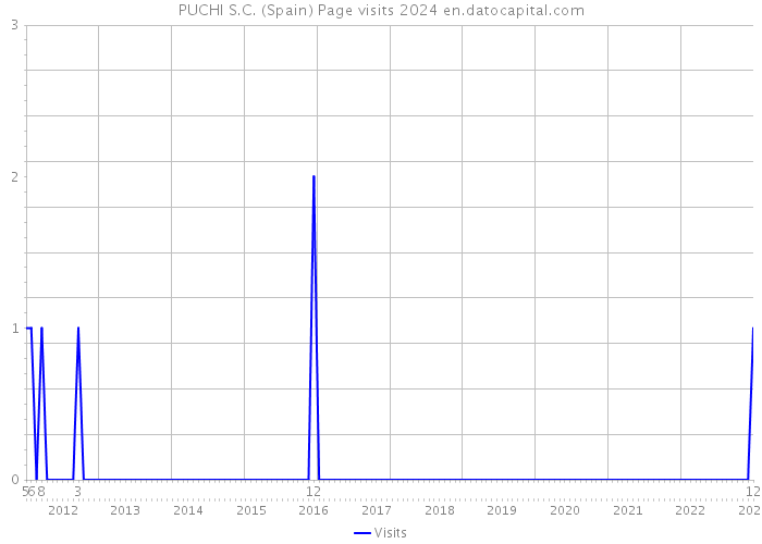 PUCHI S.C. (Spain) Page visits 2024 