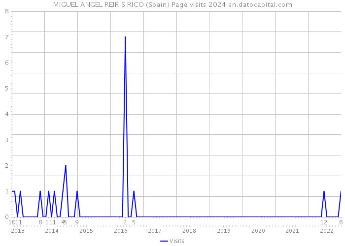MIGUEL ANGEL REIRIS RICO (Spain) Page visits 2024 