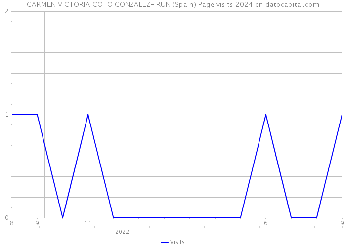 CARMEN VICTORIA COTO GONZALEZ-IRUN (Spain) Page visits 2024 