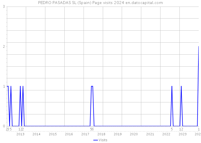 PEDRO PASADAS SL (Spain) Page visits 2024 