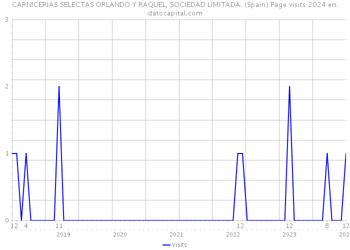 CARNICERIAS SELECTAS ORLANDO Y RAQUEL, SOCIEDAD LIMITADA. (Spain) Page visits 2024 