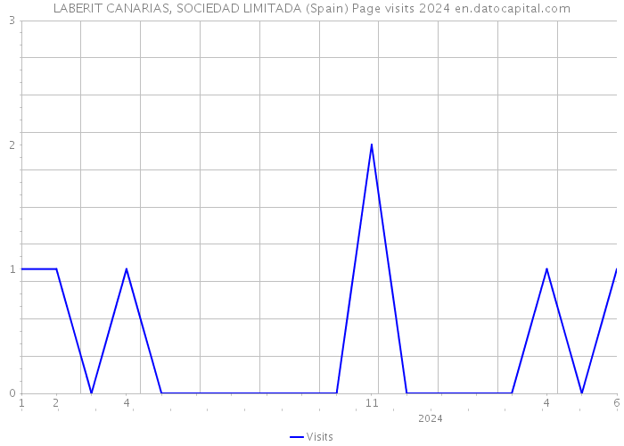 LABERIT CANARIAS, SOCIEDAD LIMITADA (Spain) Page visits 2024 