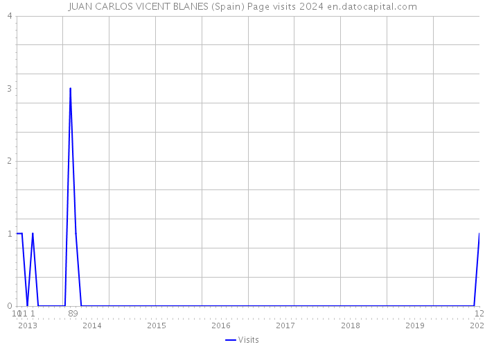 JUAN CARLOS VICENT BLANES (Spain) Page visits 2024 