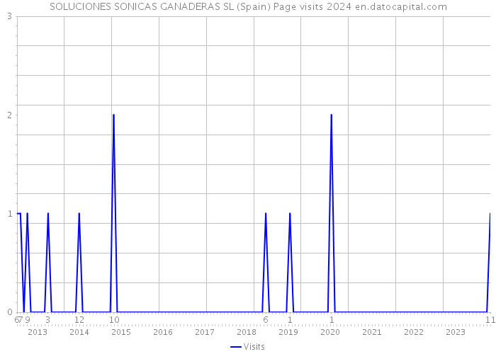 SOLUCIONES SONICAS GANADERAS SL (Spain) Page visits 2024 