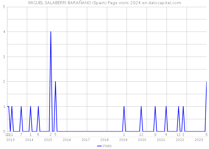 MIGUEL SALABERRI BARAÑANO (Spain) Page visits 2024 