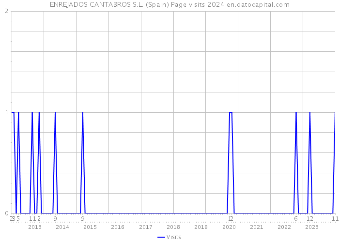 ENREJADOS CANTABROS S.L. (Spain) Page visits 2024 