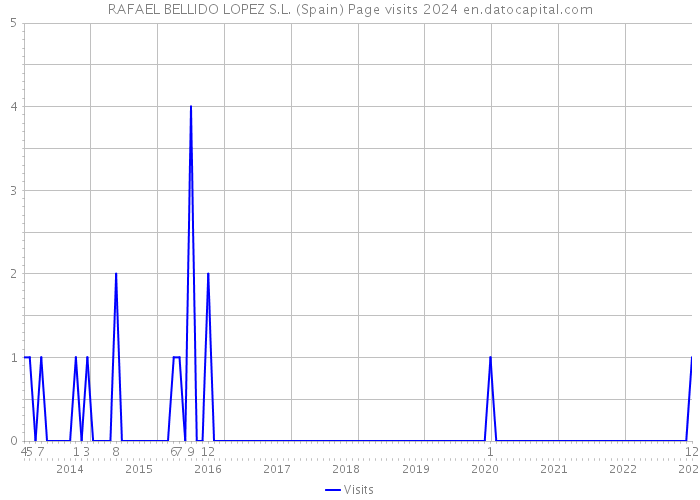 RAFAEL BELLIDO LOPEZ S.L. (Spain) Page visits 2024 