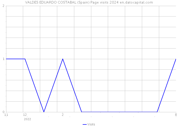 VALDES EDUARDO COSTABAL (Spain) Page visits 2024 