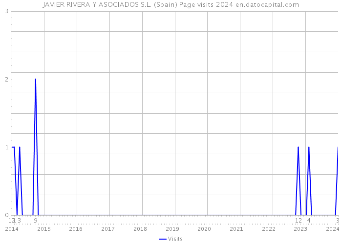 JAVIER RIVERA Y ASOCIADOS S.L. (Spain) Page visits 2024 