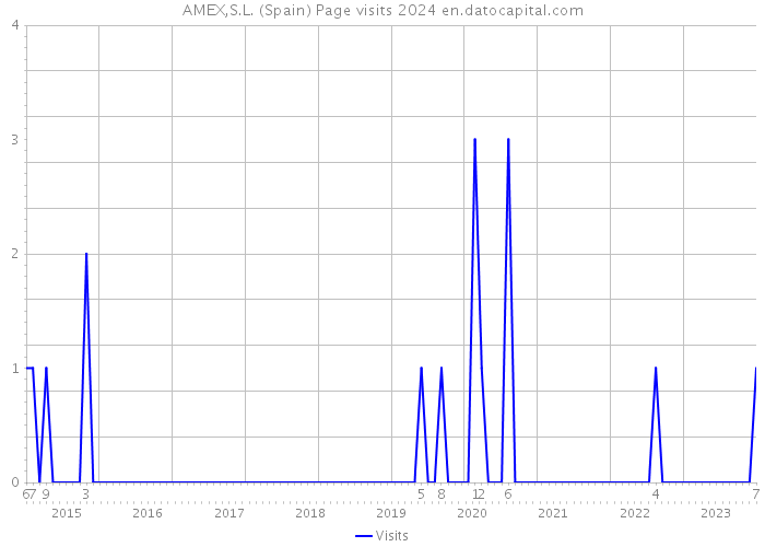 AMEX,S.L. (Spain) Page visits 2024 