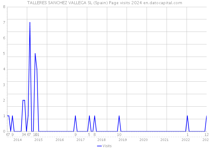 TALLERES SANCHEZ VALLEGA SL (Spain) Page visits 2024 