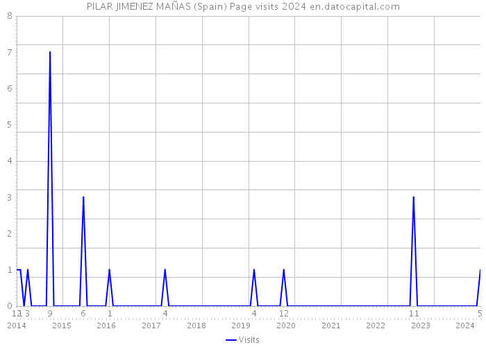 PILAR JIMENEZ MAÑAS (Spain) Page visits 2024 