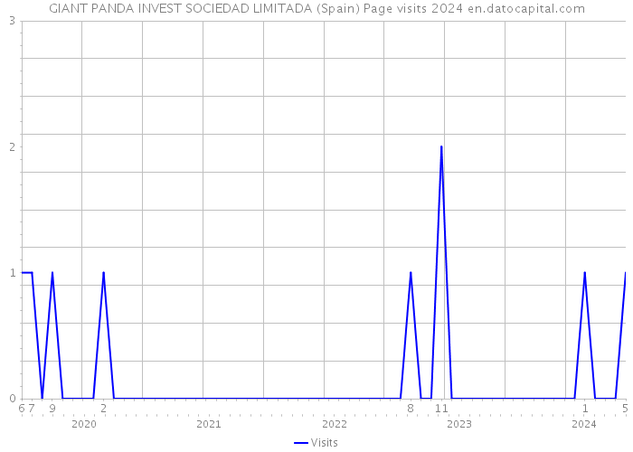 GIANT PANDA INVEST SOCIEDAD LIMITADA (Spain) Page visits 2024 
