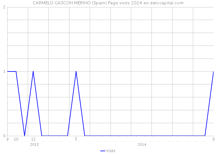CARMELO GASCON MERINO (Spain) Page visits 2024 