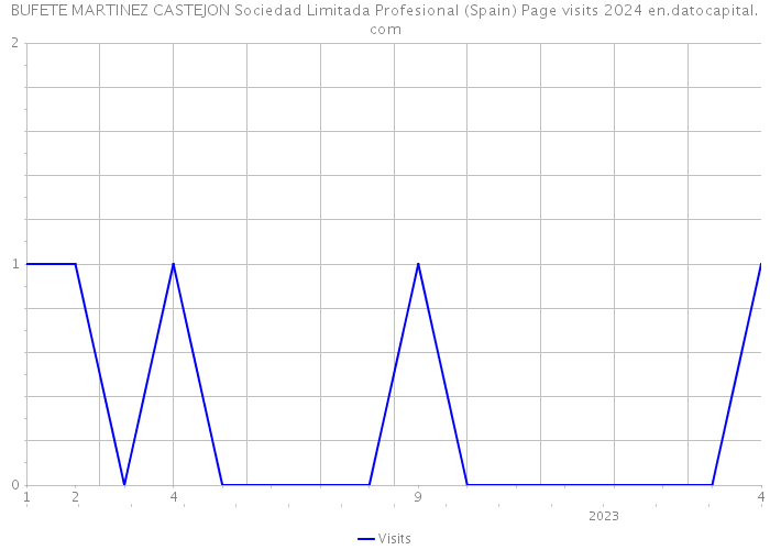 BUFETE MARTINEZ CASTEJON Sociedad Limitada Profesional (Spain) Page visits 2024 